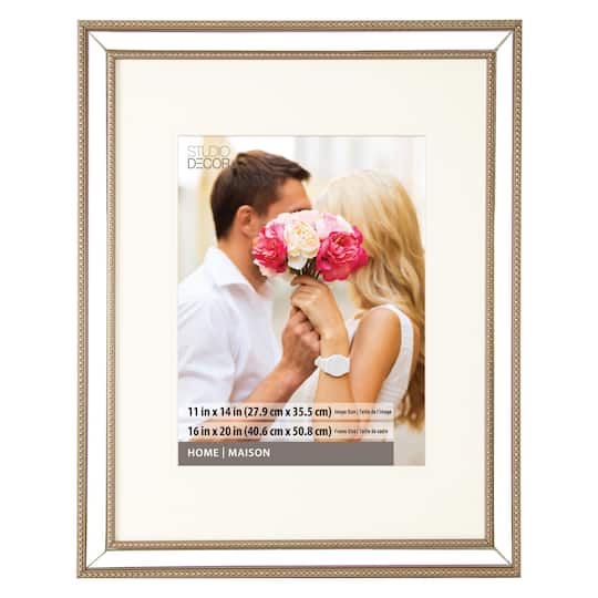 Mirrored Portrait Frame With Mat By Studio Décor Mirrored Frame With Mat Home Collection By Studio Décor